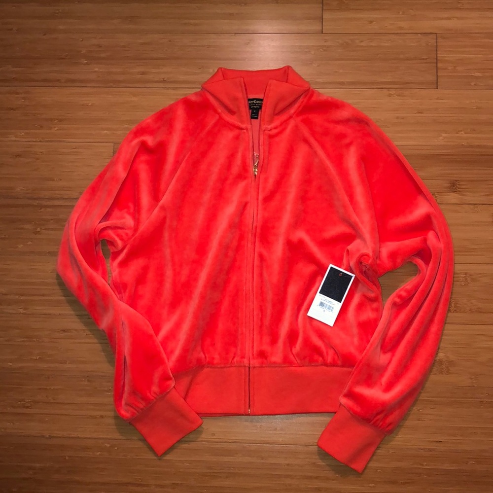 NWT JUICY black labelVelour Palisades Jacket SMALL